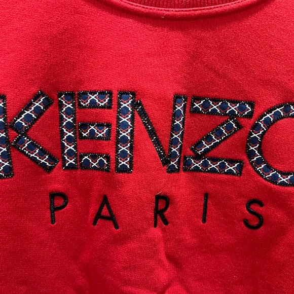 NWT Kenzo Paris Logo Patch Sweatshirt/size medium - Picture 2 of 5